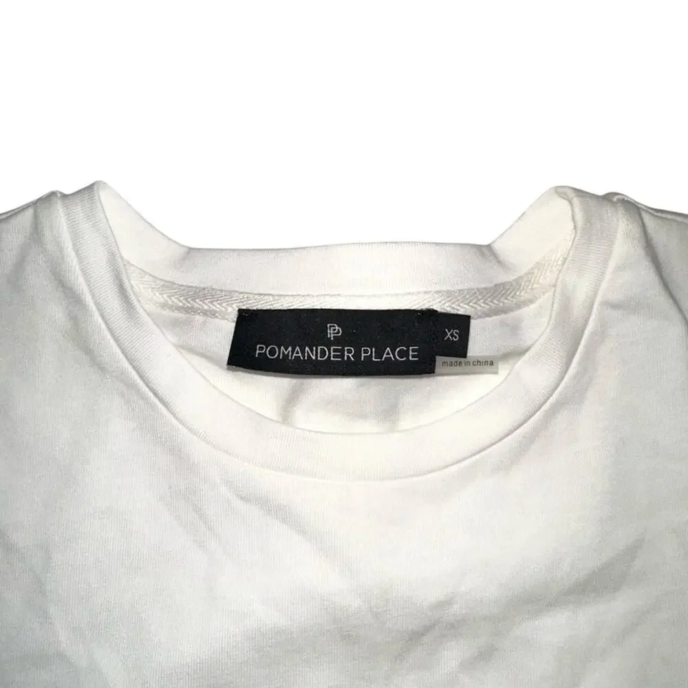 Tuckernuck Pomander Place Jenna White Puff Sleeve Top XS